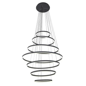 08537,19(4000K) Люстра димм. Тор черный Led 284W