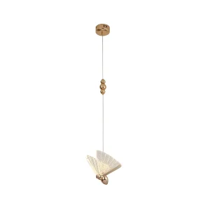 08444-1A,33 Подвес Баттерфляй золото Led 6W