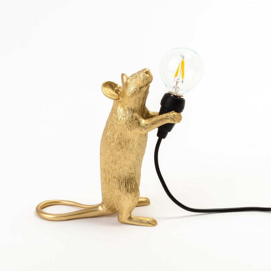 Настольная лампа Mouse Lamp Standing GOLD USB