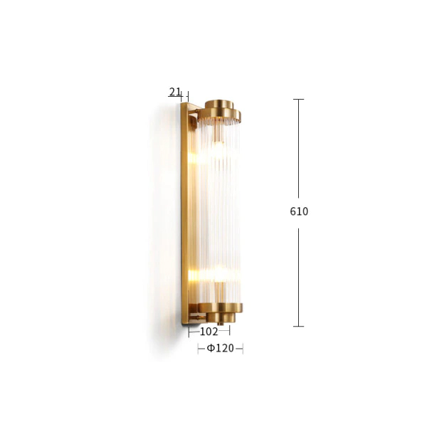 Настенный светильник 88008W/L brass