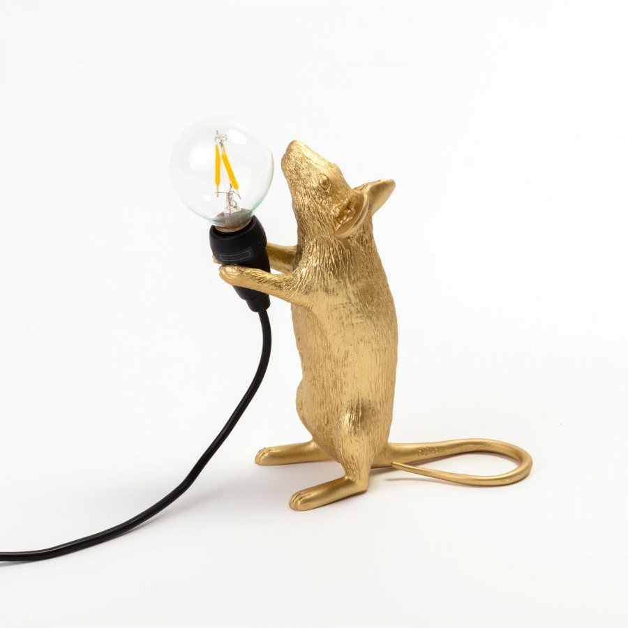 Настольная лампа Mouse Lamp Standing GOLD USB