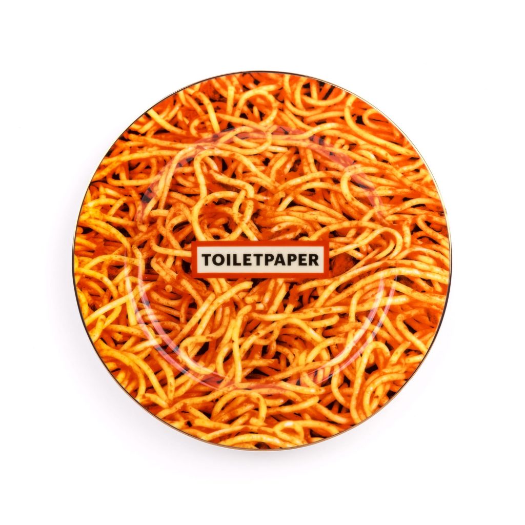 Тарелка Spaghetti Gold Border