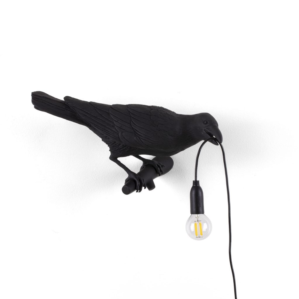 Настенный светильник Bird Lamp Black Looking Right