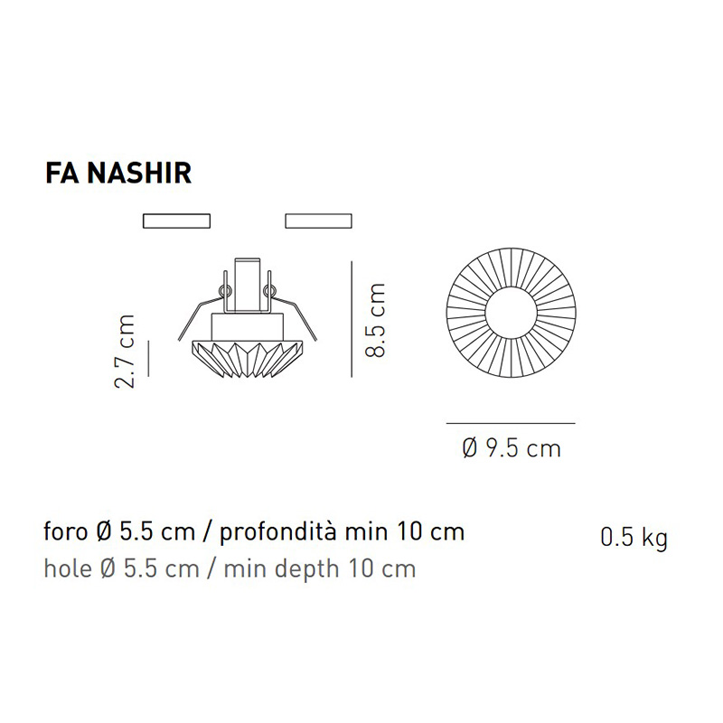 Встраиваемый светильник FA NASHIR 12V
