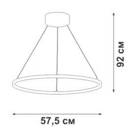 Подвесной светодиодный светильник Vitaluce V04665-03/1S