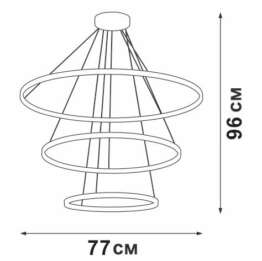 Подвесная люстра Vitaluce V04600-93/3S