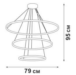 Подвесная люстра Vitaluce V04614-03/3S