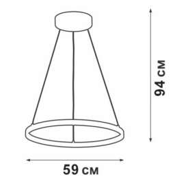 Подвесной светодиодный светильник Vitaluce V04614-03/1S