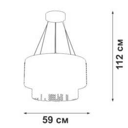 Подвесная светодиодная люстра Vitaluce V5880-8/2S