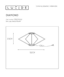 Настольная лампа Lucide Diamond 73507/52/02