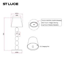 Настольная лампа ST Luce Ease SL1011.514.01