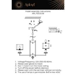 Подвесная люстра Aployt Flavi APL.753.03.08