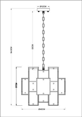 Подвесная люстра Arte Lamp Theemin A4068LM-7SG