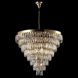 Подвесная люстра Crystal Lux Abigail SP22 D820 Gold/Transparent