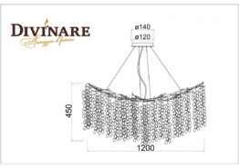 Подвесная люстра Divinare Salice 3135/26 SP-14