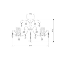 Подвесная люстра Eurosvet 10021/6 хром/прозрачный хрусталь Strotskis