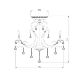 Подвесная люстра Eurosvet 12505/8 античная бронза Strotskis