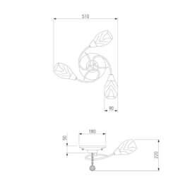 Подвесная люстра Eurosvet 30100/3 античная бронза