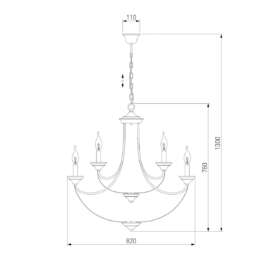 Подвесная люстра Eurosvet Lazzaro 60098/9 черный