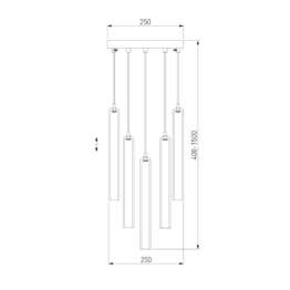 Подвесная люстра Eurosvet Lynn 50381/5 хром