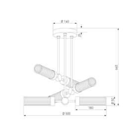 Подвесная люстра Eurosvet Oriens 60166/6