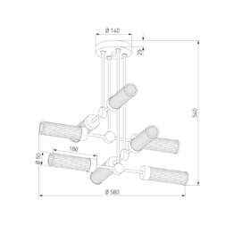 Подвесная люстра Eurosvet Oriens 60166/8