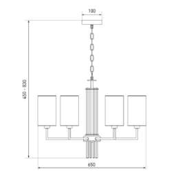 Подвесная люстра Eurosvet Soffio 60134/6 никель