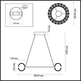 Подвесная люстра Odeon Light MIRAGE 5029/128L