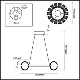 Подвесная люстра Odeon Light MIRAGE 5030/92L