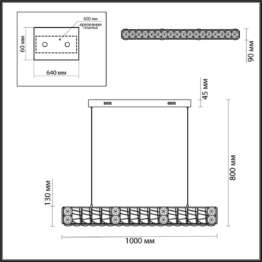 Подвесная люстра Odeon Light VERSION 5071/40L