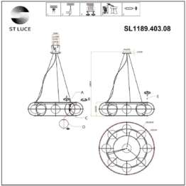 Подвесная люстра ST Luce Beata SL1189.403.08