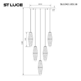 Подвесная люстра ST Luce Ciara SL1242.103.16