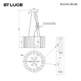 Подвесная люстра ST Luce Delight SL1516.303.06