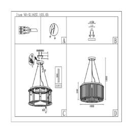 Подвесная люстра ST Luce Velletri SL1627.103.05