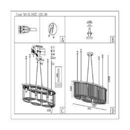 Подвесная люстра ST Luce Velletri SL1627.103.06