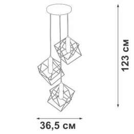 Подвесная люстра Vitaluce V4943-1/3S