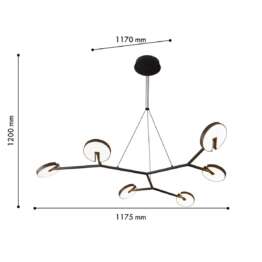 Подвесная светодиодная люстра Favourite Paritet 4401-6P