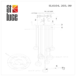 Подвесная светодиодная люстра ST Luce Montecelio SL6104.203.09