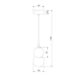 Подвесной светильник Eurosvet Polar 50250/1 LED серый