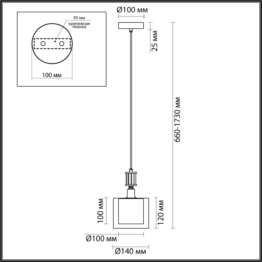 Подвесной светильник Odeon Light Classic Saga 5088/1