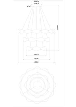 Подвесной светодиодный светильник Arte Lamp Grace A1868SP-3PB