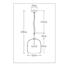 Подвесной светодиодный светильник Arte Lamp Padova A2404SP-23SM