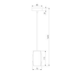 Подвесной светодиодный светильник Eurosvet Bonaldo 50246/1 Led хром