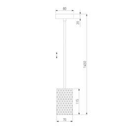 Подвесной светодиодный светильник Eurosvet Bonaldo 50247/1 Led белый
