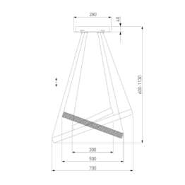 Подвесной светодиодный светильник Eurosvet Smart Posh 90276/3 хром