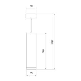 Подвесной светодиодный светильник Eurosvet Topper DLR023 12W 4200K хром матовый