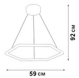 Подвесной светодиодный светильник Vitaluce V04605-13/1S