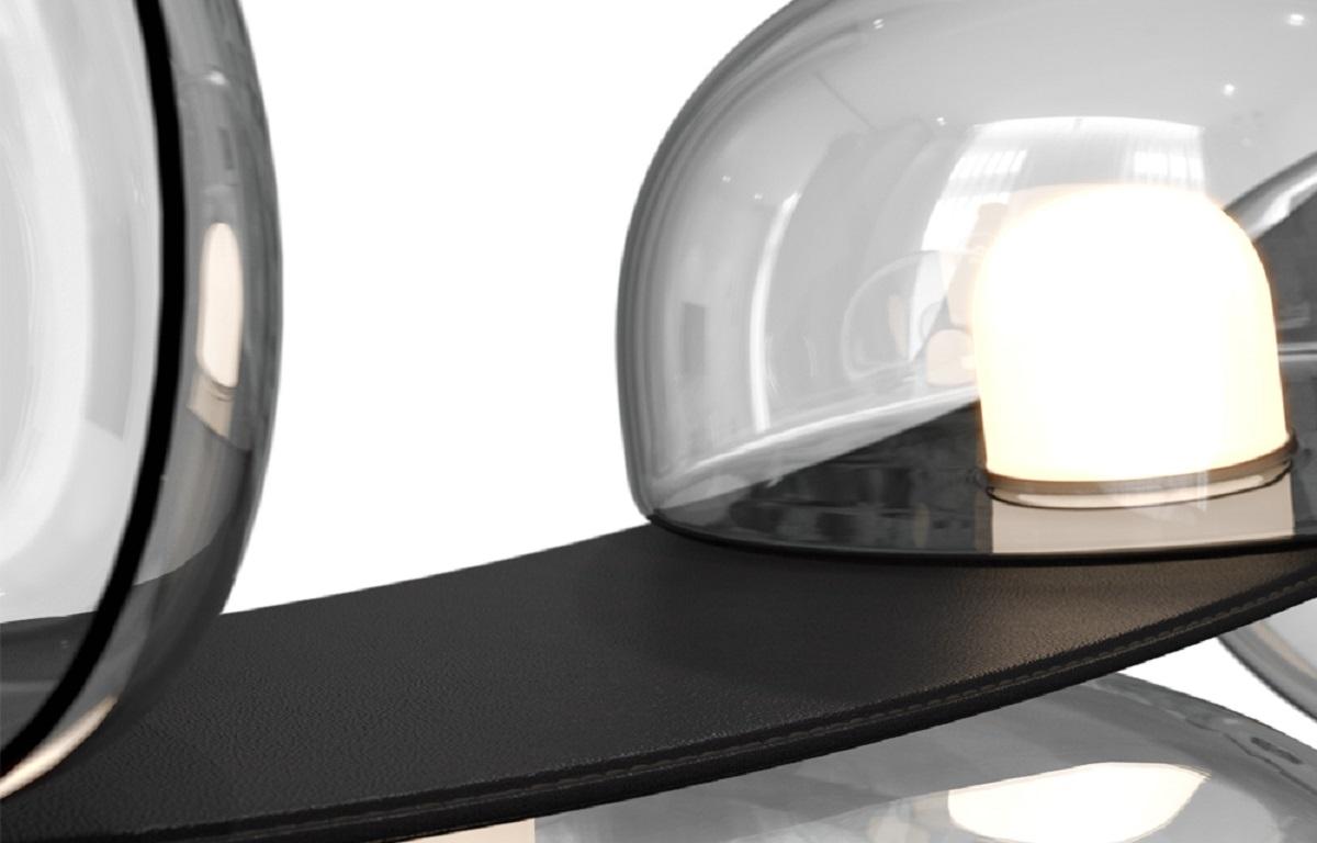 Подвесной светодный светильник Crystal Lux Bosque SP7 L3000 Black/Transparent — изображение 6