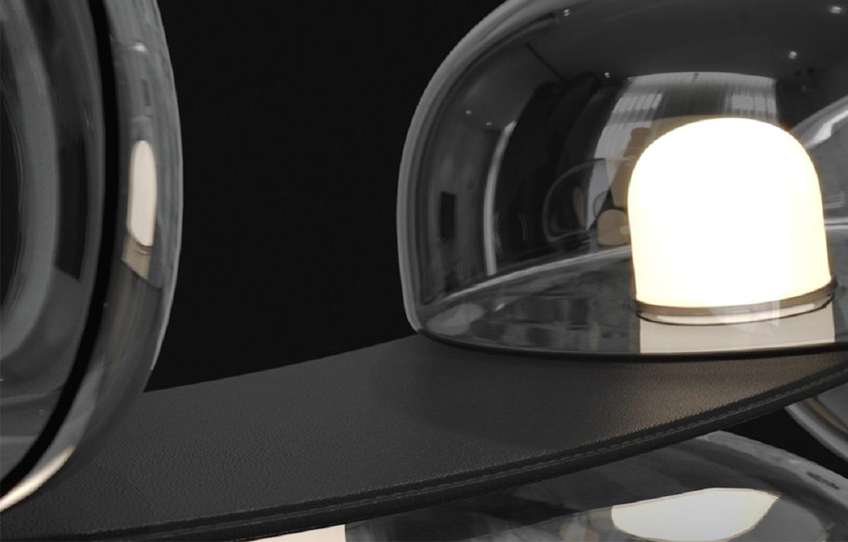 Подвесной светодный светильник Crystal Lux Bosque SP7 L3000 Black/Transparent — изображение 7