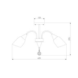 Потолочная люстра Eurosvet 30149/5 золото